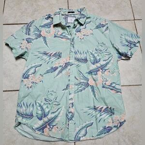 Denim & Flower men's shirt short sleeve large